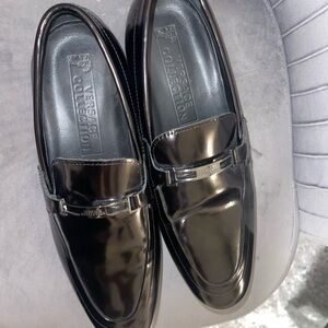 Versace Black Leather Loafers NOT WORN